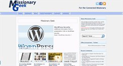 Desktop Screenshot of missionarygeek.com
